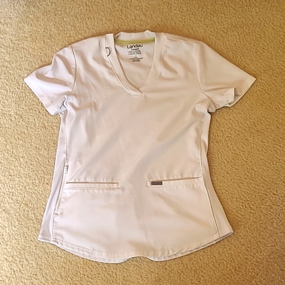 White Scrb Top